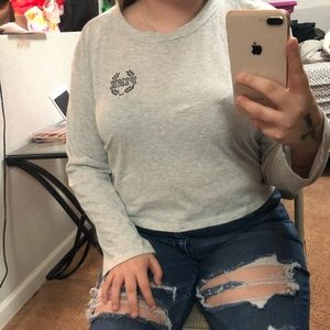 PINK cropped long sleeve